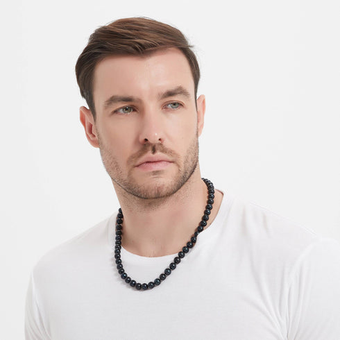 10-11mm Versatile Dyed Black Pearl Necklace - House Of Pearls